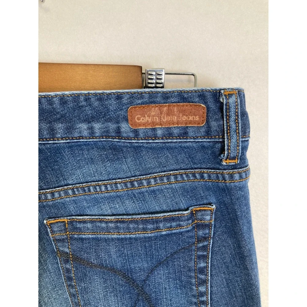 Classic Calvin Klein Jeans Womens 31/12 Blue Ultimate Skinny‎ Mid Rise Denim